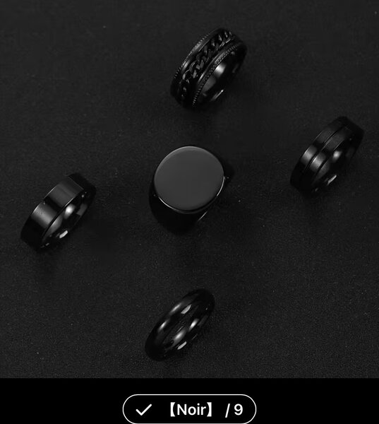 Ensemble de bagues tendance