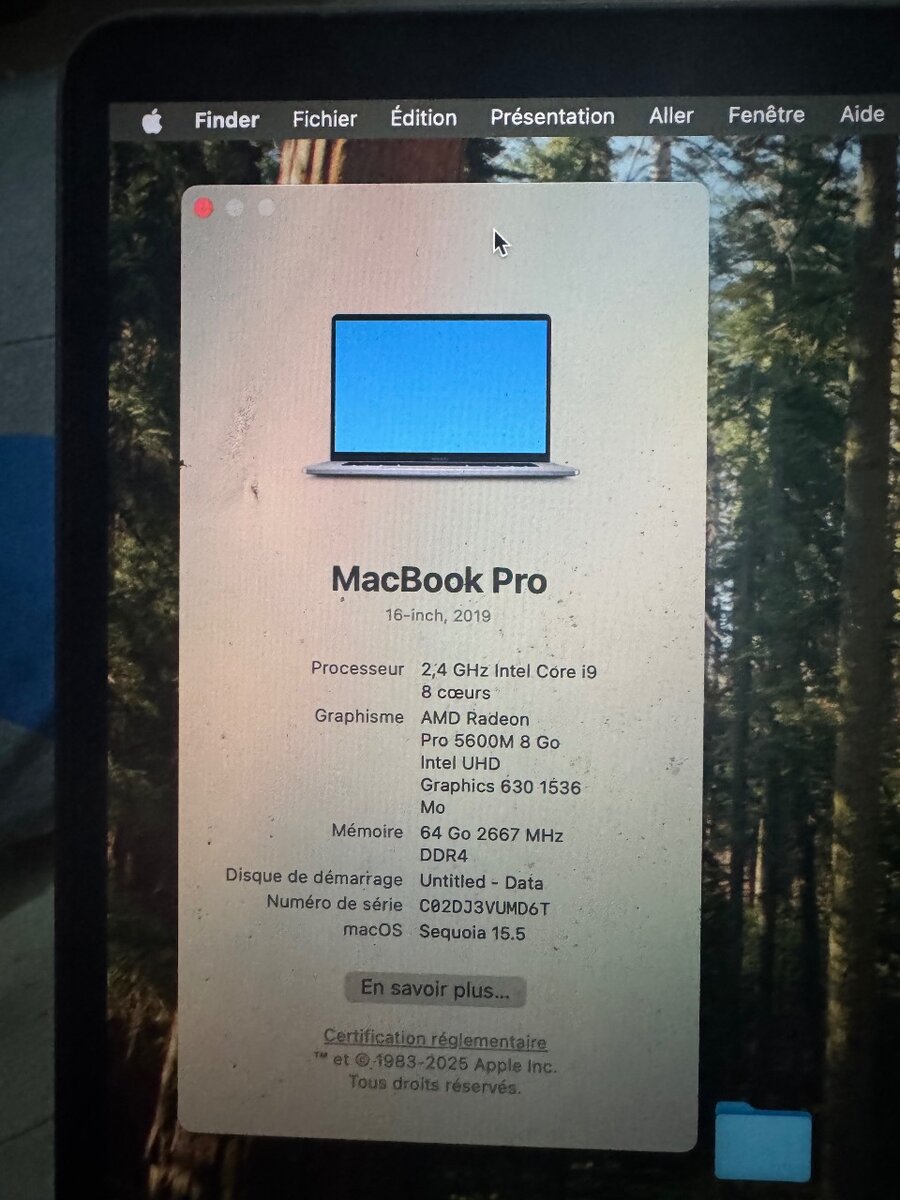 MacBook Pro 16" Intel Core i9