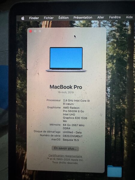 MacBook Pro 16" Intel Core i9