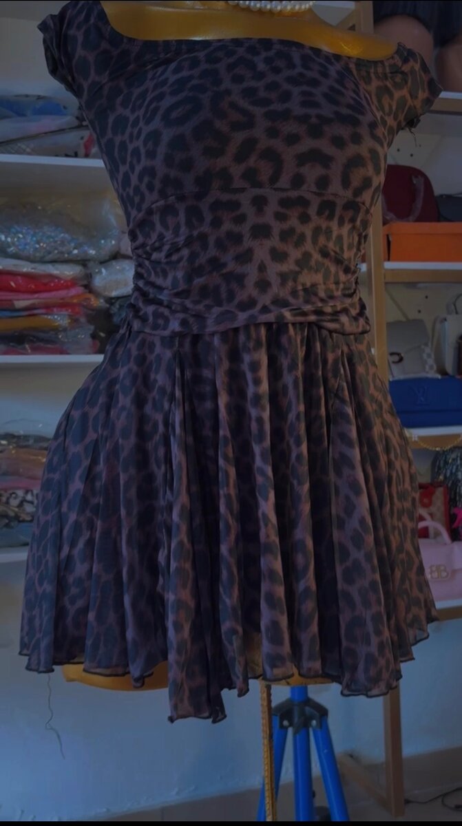 Robe chic imprimé léopard