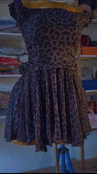 Robe chic imprimé léopard