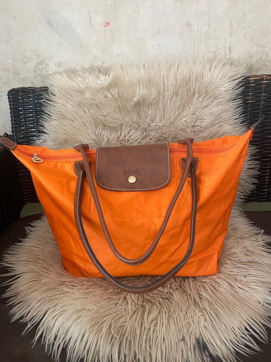 Sac cabas orange élégant