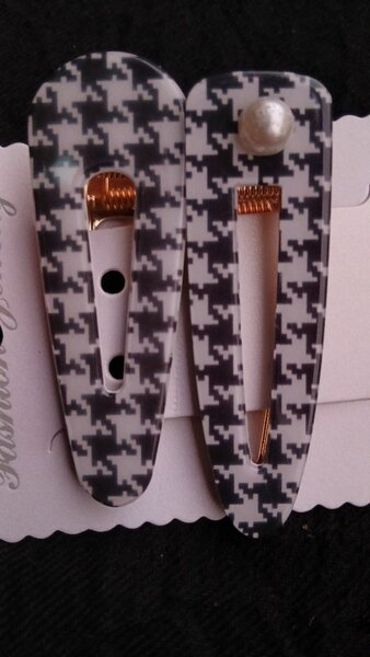 Barrettes à motifs chics