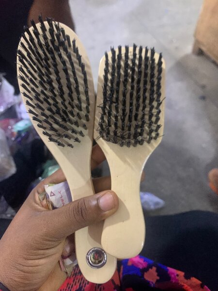 Wooden hair brush
