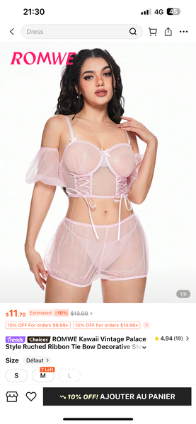 Ensemble lingerie floral