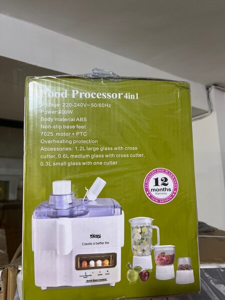 Processeur alimentaire 4 en 1 400W