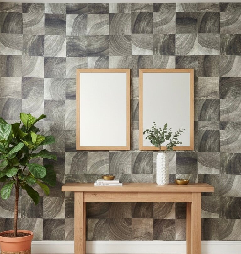 Papier peint moderne géométrique