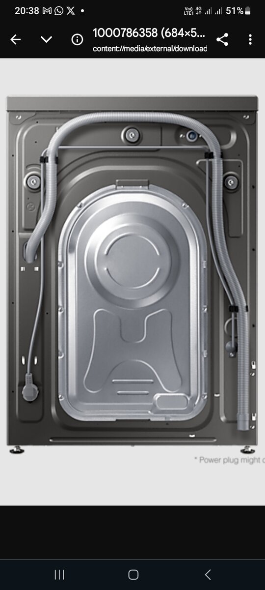 SAMSUNG 8KG FRONT LOAD WASHING MACHINE