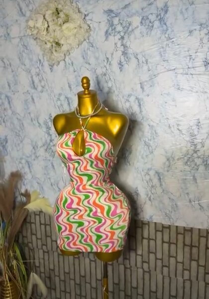 Robe Bustier Découpe Mode