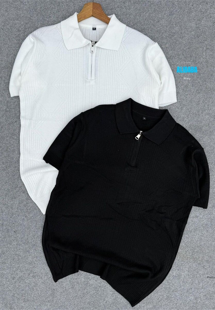 Polo en maille zippé élégant