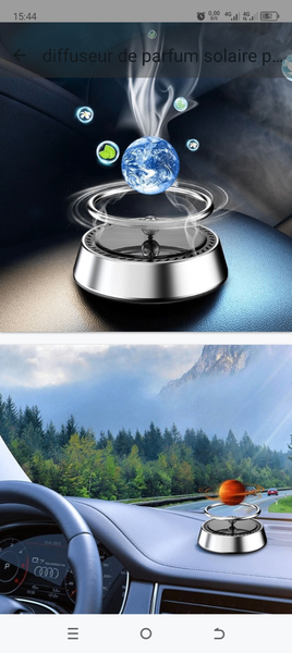 Diffuseur de Parfum Solaire Voiture