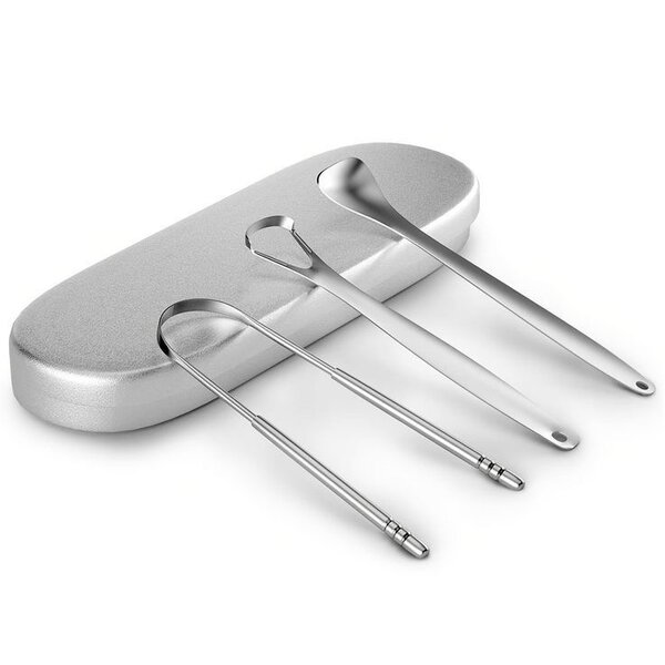 3 Gratte-langue en acier