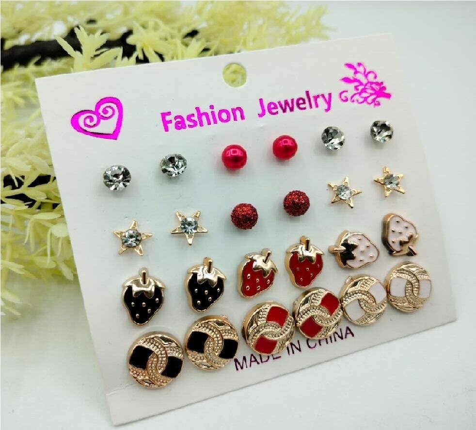 Artificial Stones Ear Studs