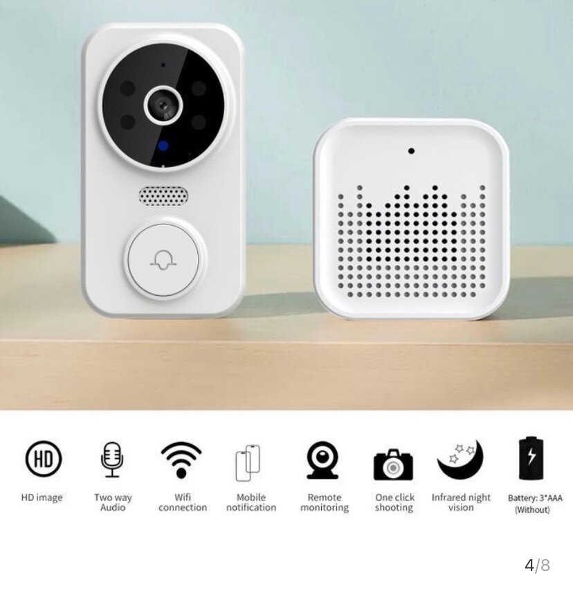 Wireless Smart Camera Doorbell
