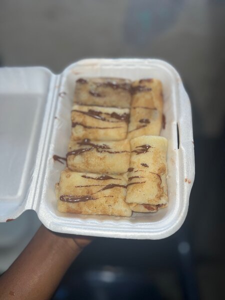 Crêpes fourrées au chocolat