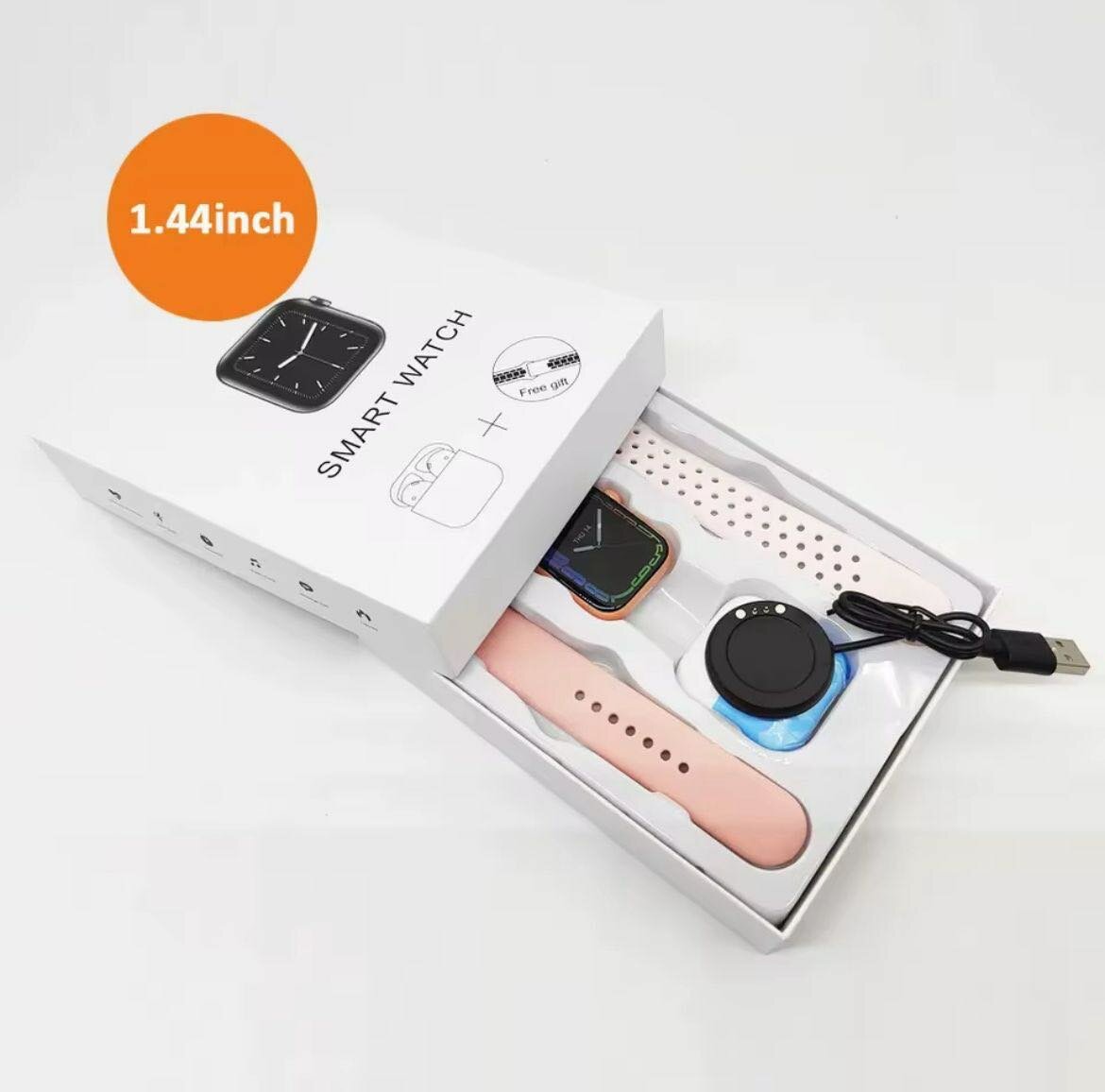 Montre intelligente 1.44" avec écouteurs