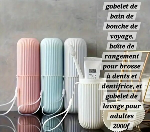 Boîte de Voyage Brosse et Dentifrice