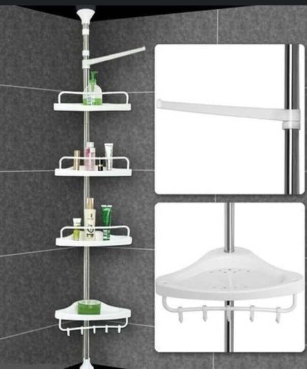 Étagère d'angle de douche extensible
