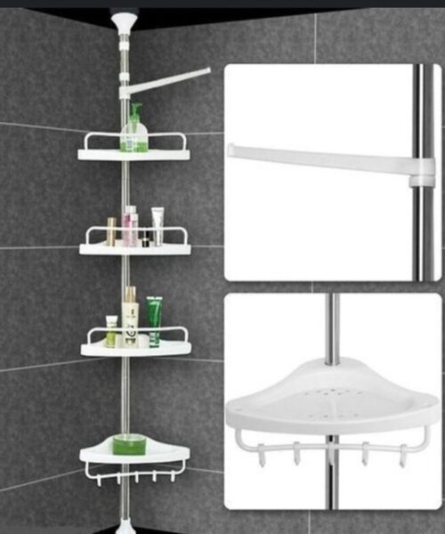 Étagère d'angle de douche extensible