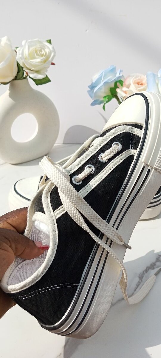Black & white sneakers