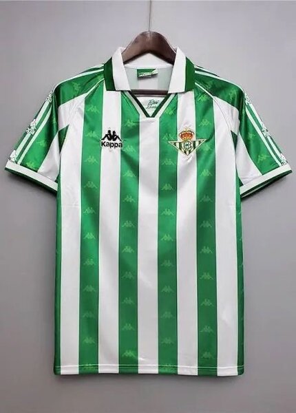 Maillot de Football Vert Rayé