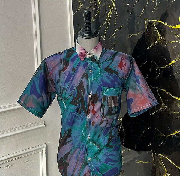 Chemises indigo mode africaine