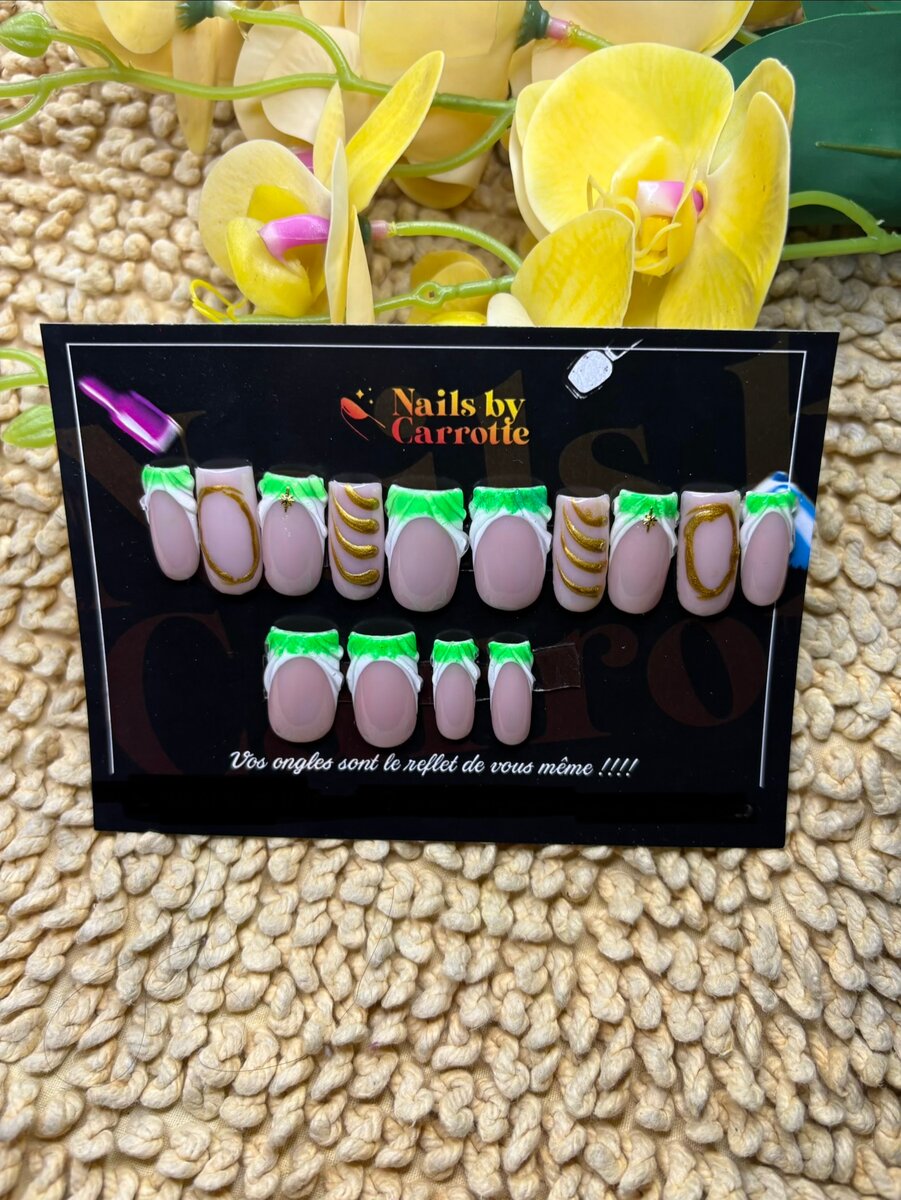 Ongles Press-Ons Exotiques