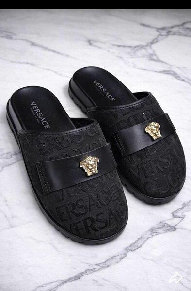 Chaussons Versace Noir Luxe