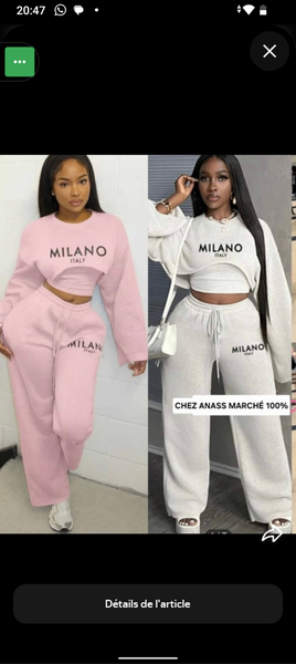 Ensemble survêtement Milano femme