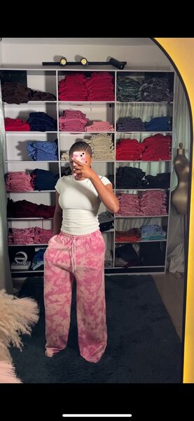 Pantalon large décontracté femme