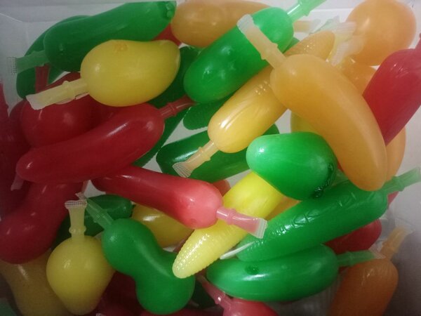 Glaces en forme de fruits