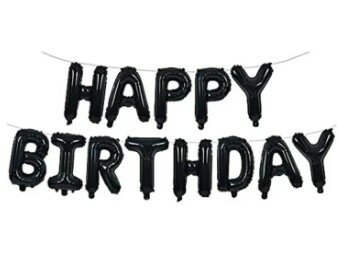 Happy Birthday Foil Balloons - Decorations Balloon Letter Foil Alphabet Birthday Banner