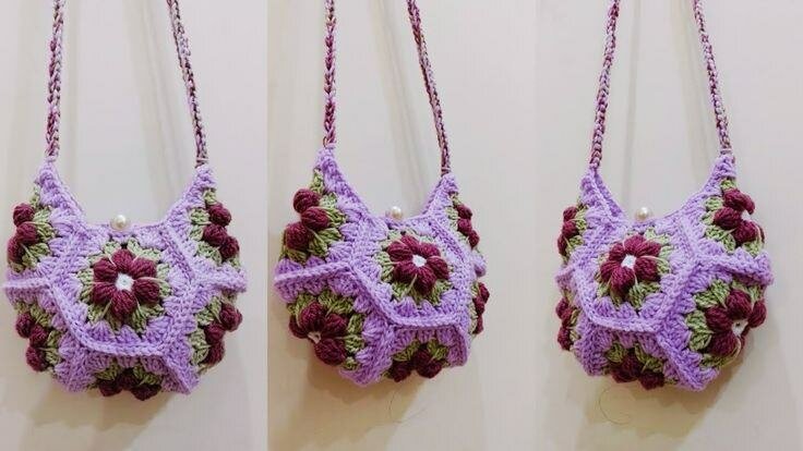 Sac granny motif floral