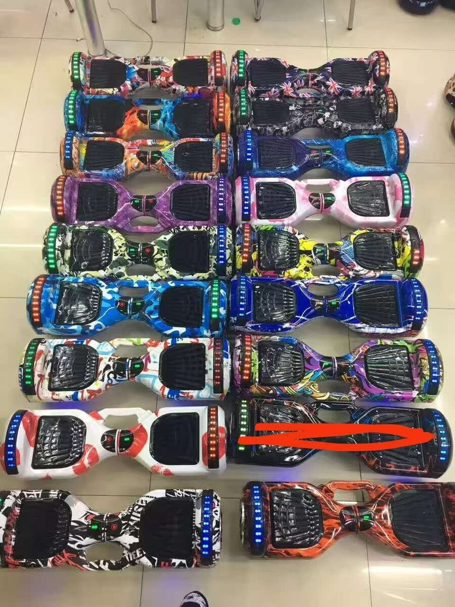 Hoverboard avec lumières LED