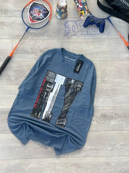 T-shirt bleu New York Connor