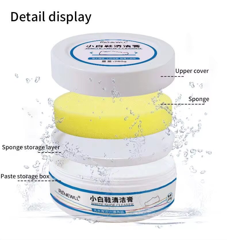 Chaussure de nettoyage crème pour chaussures blanches