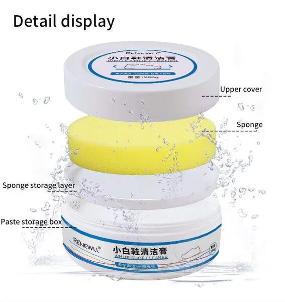 Chaussure de nettoyage crème pour chaussures blanches