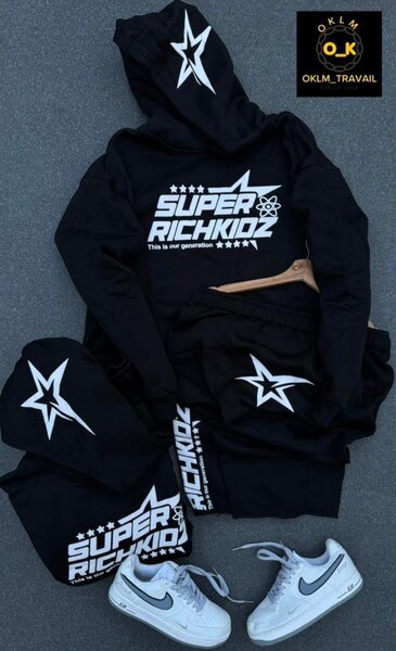 Ensemble Jogging Noir Super