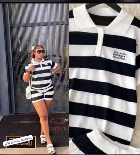 Ensemble rayée chic été
