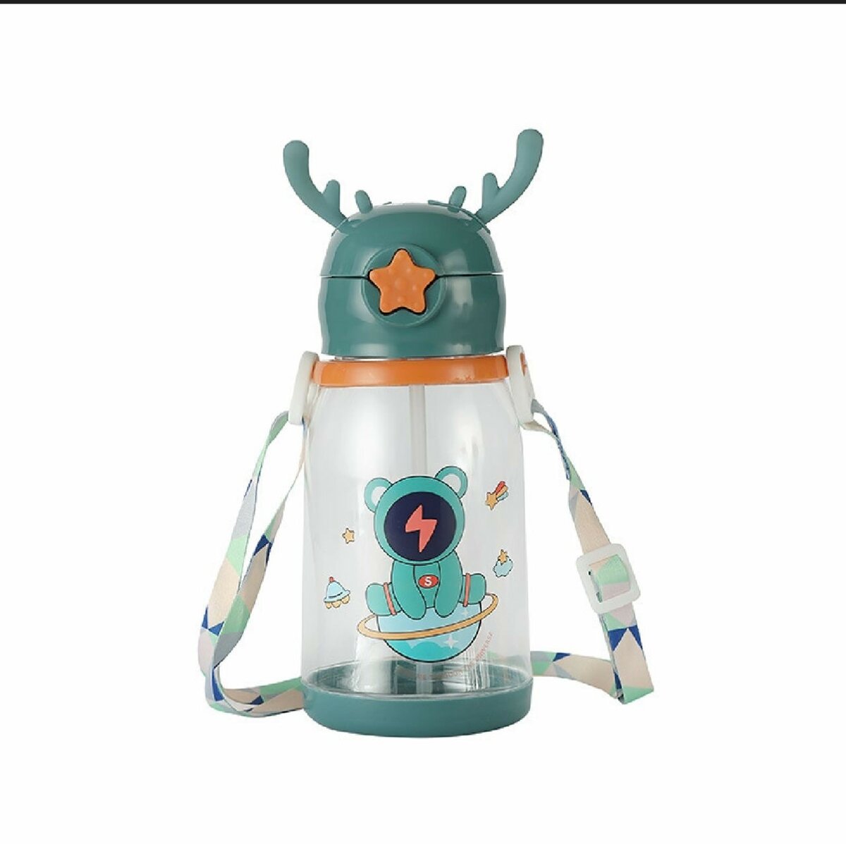 Bouteille Pour Enfants avec Paille et Sangle