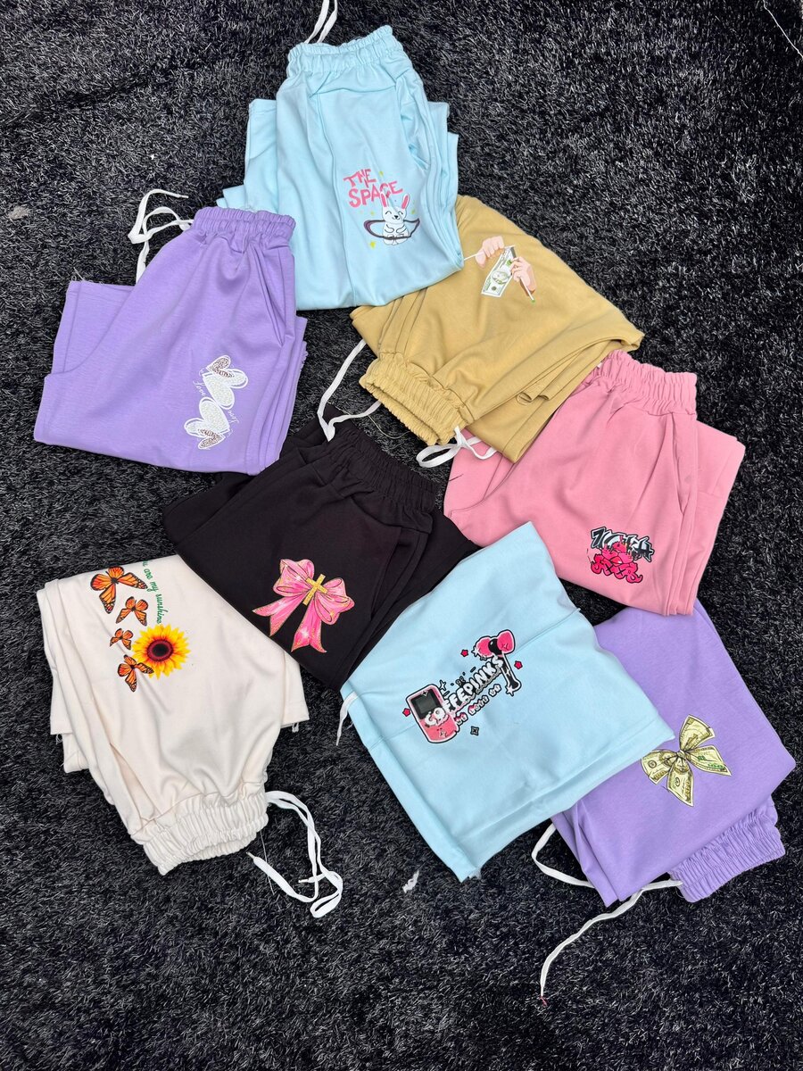 Colorful Embroidered Pants