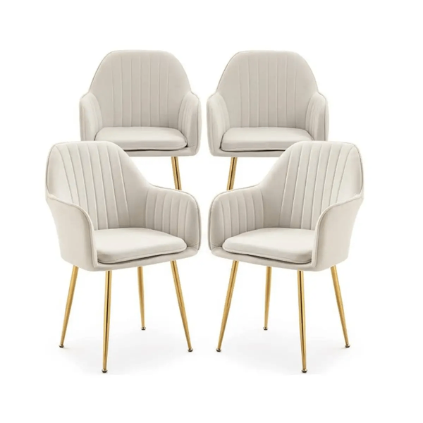 Chaises en velours élégantes