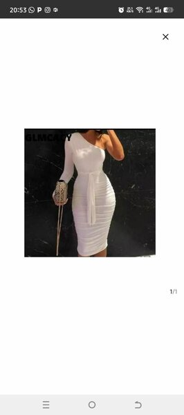 Robe Blanche Épaule Dénudée