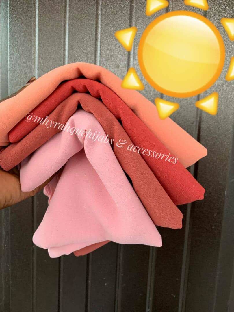 Jersey veil, crinkle veils and chiffon veils