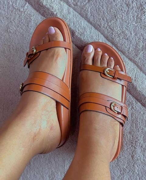 Slides  Size 41 marrón