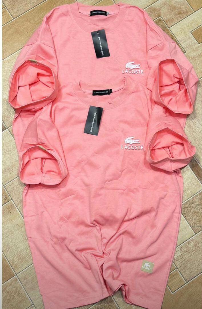 T-shirt Lacoste rose