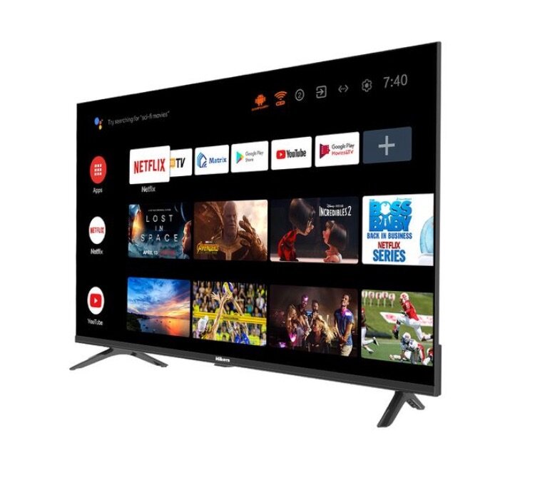 43"' - Frameless Android Smart FHD LED TV - HDMI - Black