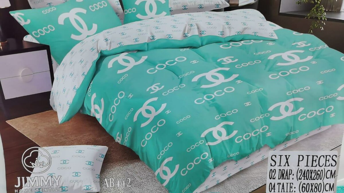 2 Draps de lit et 4 taies