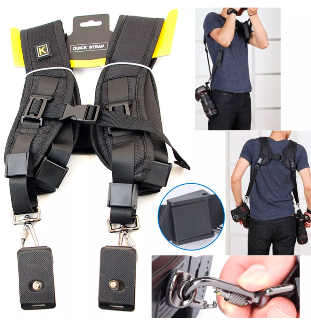 Quick Rapid Double Dual Shoulder Sling Belt Strap