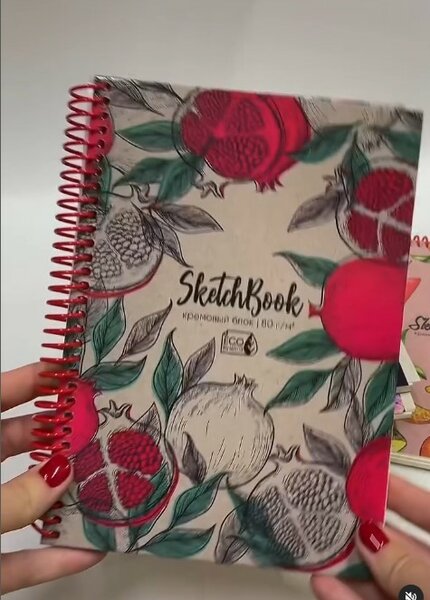 Красивый скейтч-бук